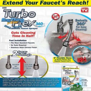 Turbo flex 360 degrees for faucet